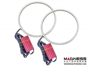 Jeep Wrangler JL LED Surface Mount Headlight Halo Kit - ColorSHIFT Jeep Wrangler JL LED Surface Mount Headlight Halo Kit - ColorSHIFT